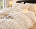 Cozy winter bedding set on bed - main view