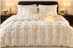 Cozy bedroom scene with bedding set